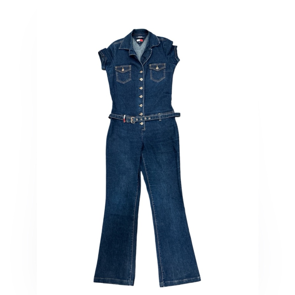 VINTAGE Y2K Tommy Hilfiger Denim Jumpsuit Sz Large